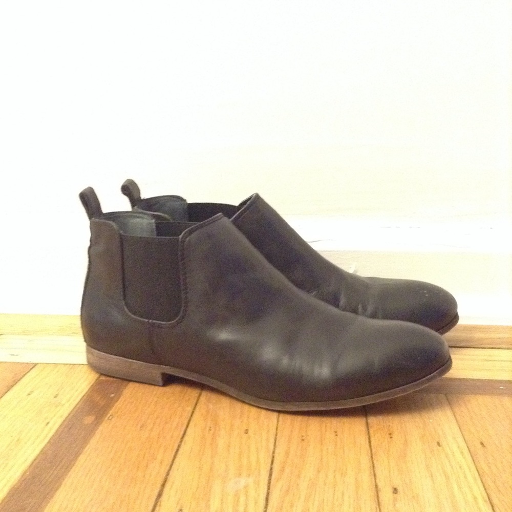 Franco Sarto Black Leather Booties